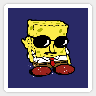 Funny Burger Salt Bae Meme Parody Cartoon For Burger Lovers Sticker